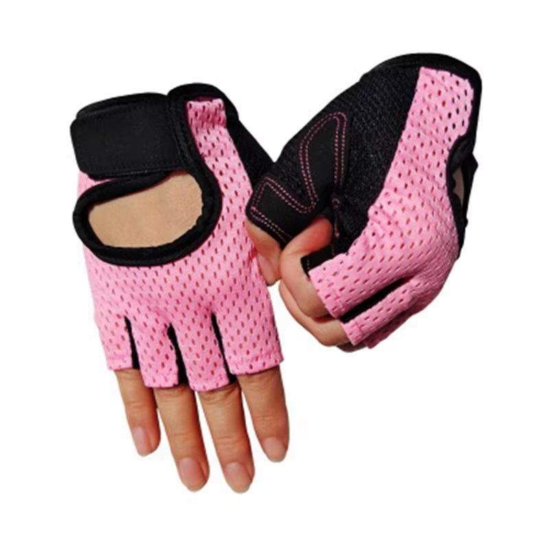 2 Pieces Professional Gym Fitness Gloves Power Weight Lifting Women Men Crossfit Workout Bodybuilding Half Finger Hand Protector